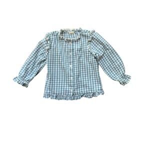 Gocco Checkered Ruffle Shirt 4-5